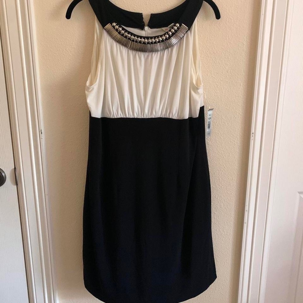 Bejeweled Pencil Skirt Sleeveless Dress